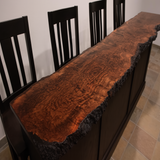 Live Edge Black Walnut Burl Bar Top