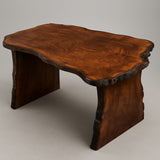 Live Edge Black Walnut Burl Desk