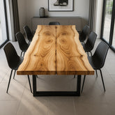Live Edge Bookmatch Cottonwood Dining Table