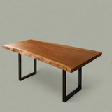 Live Edge Single Slab Sapele Table