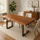 Live Edge Single Slab Sapele Table