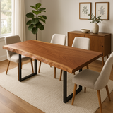 Live Edge Single Slab Sapele Table