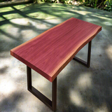 Live Edge Purpleheart Single Slab Table