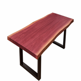 Live Edge Purpleheart Single Slab Table