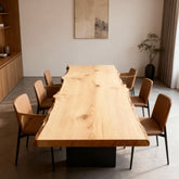 Live Edge Sycamore Single Slab Dining Table
