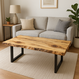 Live Edge Spalted Maple Single Slab Table