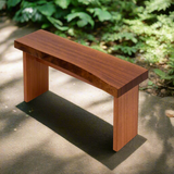 Live Edge Sapele Bench