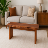 Live Edge Sapele Bench