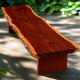Live Edge Mahogany Bench