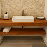 Live Edge Sapele Vanity