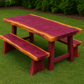Live Edge Purpleheart Bench