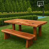 Live Edge Parota Bench