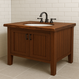 Live Edge Ipe Vanity