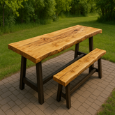 Live Edge Beetle Killed Pine Bench