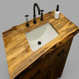 Live Edge Ambrosia Maple Vanity