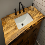 Live Edge Ambrosia Maple Vanity