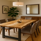 Live Edge Spalted Maple Jointed Dining Table