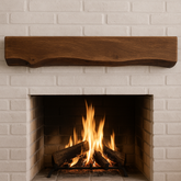 Live Edge Ipe Mantel