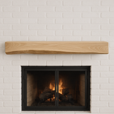 Live Edge White Oak Mantel
