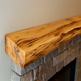 Live Edge Beetle Killed Pine Mantel