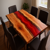 Live Edge Cedar Epoxy River Table