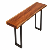 Live Edge Sapele Console Table