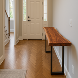 Live Edge Sapele Console Table