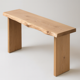 Live Edge White Oak Console Table