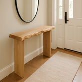 Live Edge White Oak Console Table