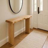 Live Edge White Oak Console Table