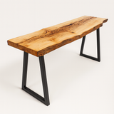 Live Edge Beetle Killed Pine Console Table