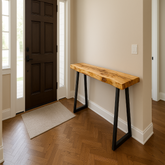 Live Edge Beetle Killed Pine Console Table
