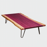 Live Edge Purpleheart Coffee Table