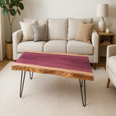 Live Edge Purpleheart Coffee Table