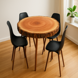 Round Cedar Dining Table