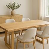 Live Edge Spruce Single Slab Dining Table