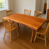Live Edge Cherry Single Slab Dining Table