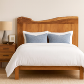 Live Edge Teak Head Board