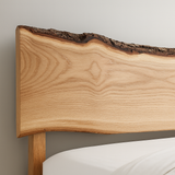 Live Edge White Oak Head Board