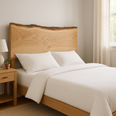 Live Edge White Oak Head Board