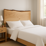 Live Edge White Oak Head Board