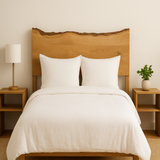 Live Edge White Oak Headboard