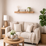 Live Edge White Oak Shelving