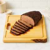 Spruce Square Cutting Board with Juice Grooves and Built-In Handle