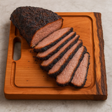 Cherry Square Cutting Board with Juice Grooves and Built-In Handle