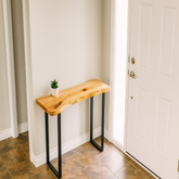 Live Edge Cedar Console Table