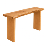 Live Edge Red Oak Console Table