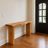 Live Edge Red Oak Console Table