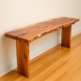 Live Edge Copper Beech Console Table