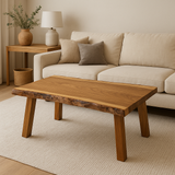 Live Edge Teak Coffee Table